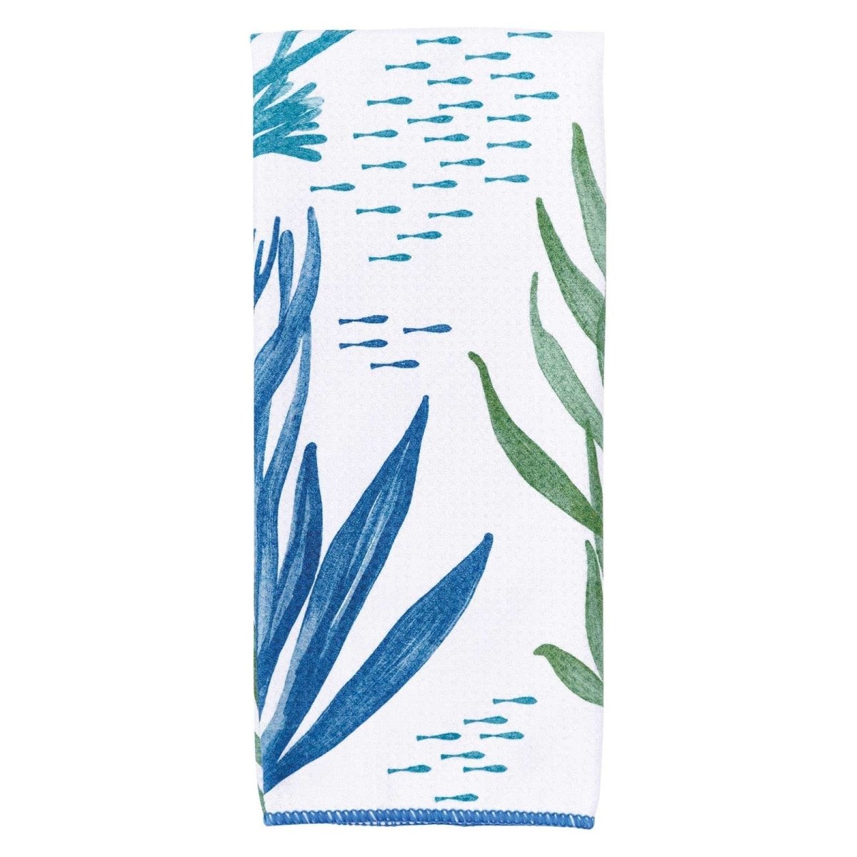 Sea Kelp Blu Kitchen Tea Towel Kitchen Towel - rockflowerpaper