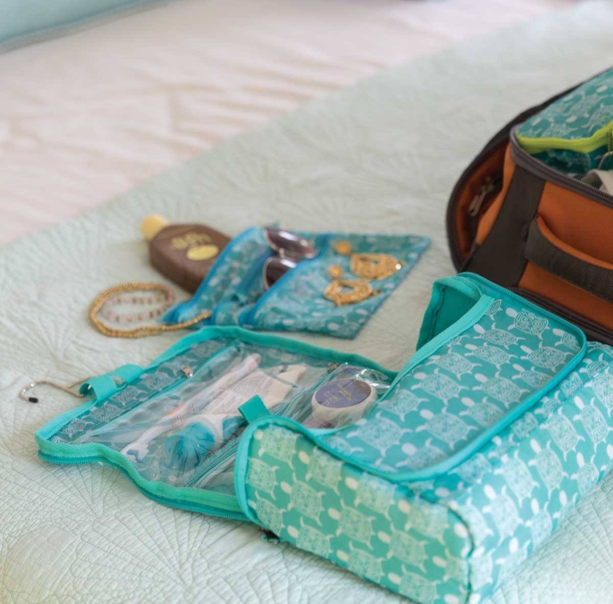 Sea Turtle Hanging Toiletry Bag Hanging Bag - rockflowerpaper