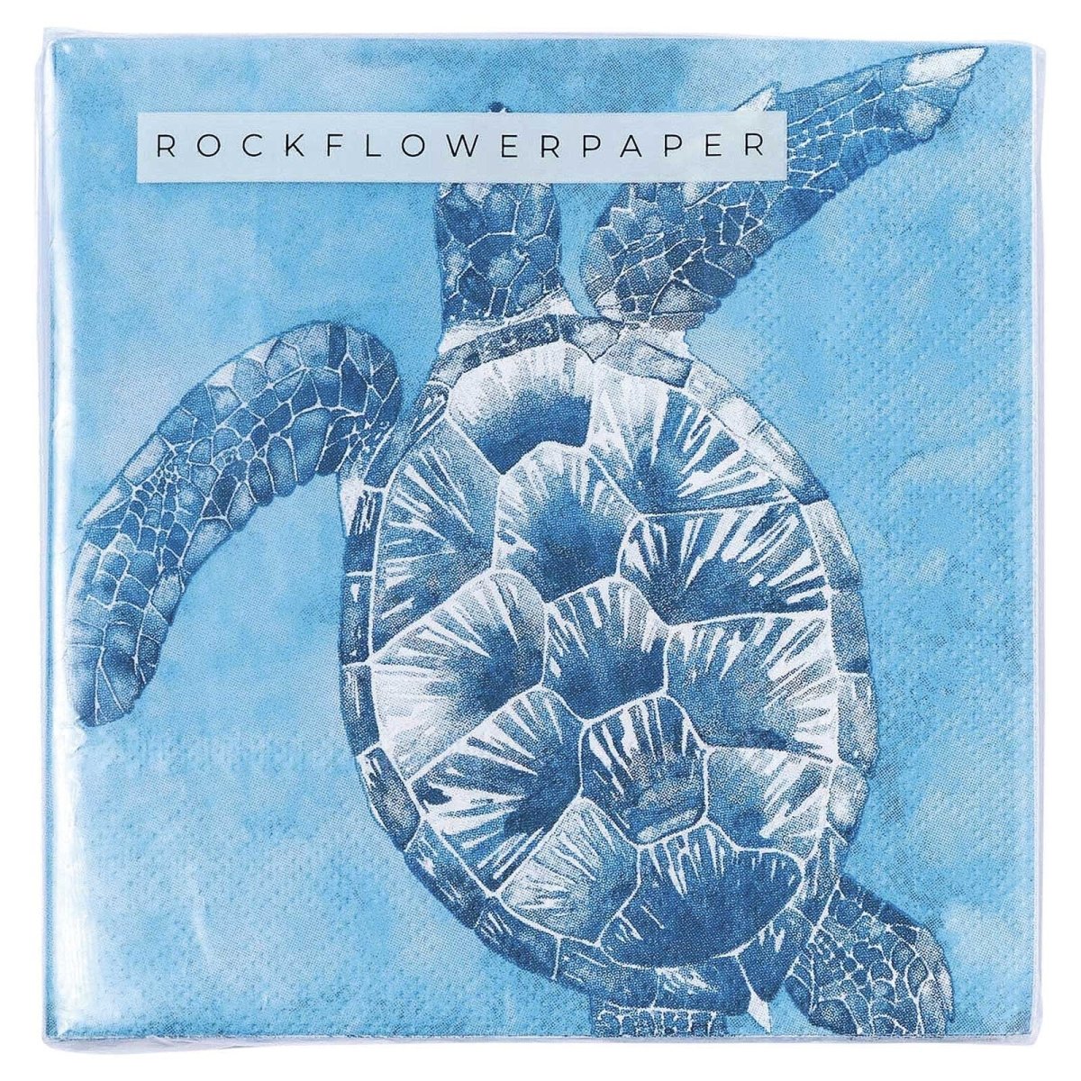 Sea Turtle Paper Cocktail Napkins (Pack of 20) Paper Cocktail Napkin - rockflowerpaper