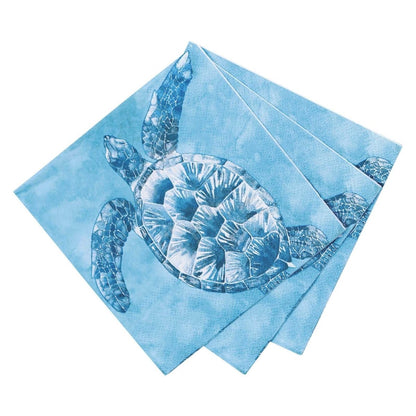 Sea Turtle Paper Cocktail Napkins (Pack of 20) Paper Cocktail Napkin - rockflowerpaper