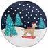 Ski Dog Round Art Coasters - Set of 4 Coaster - rockflowerpaper