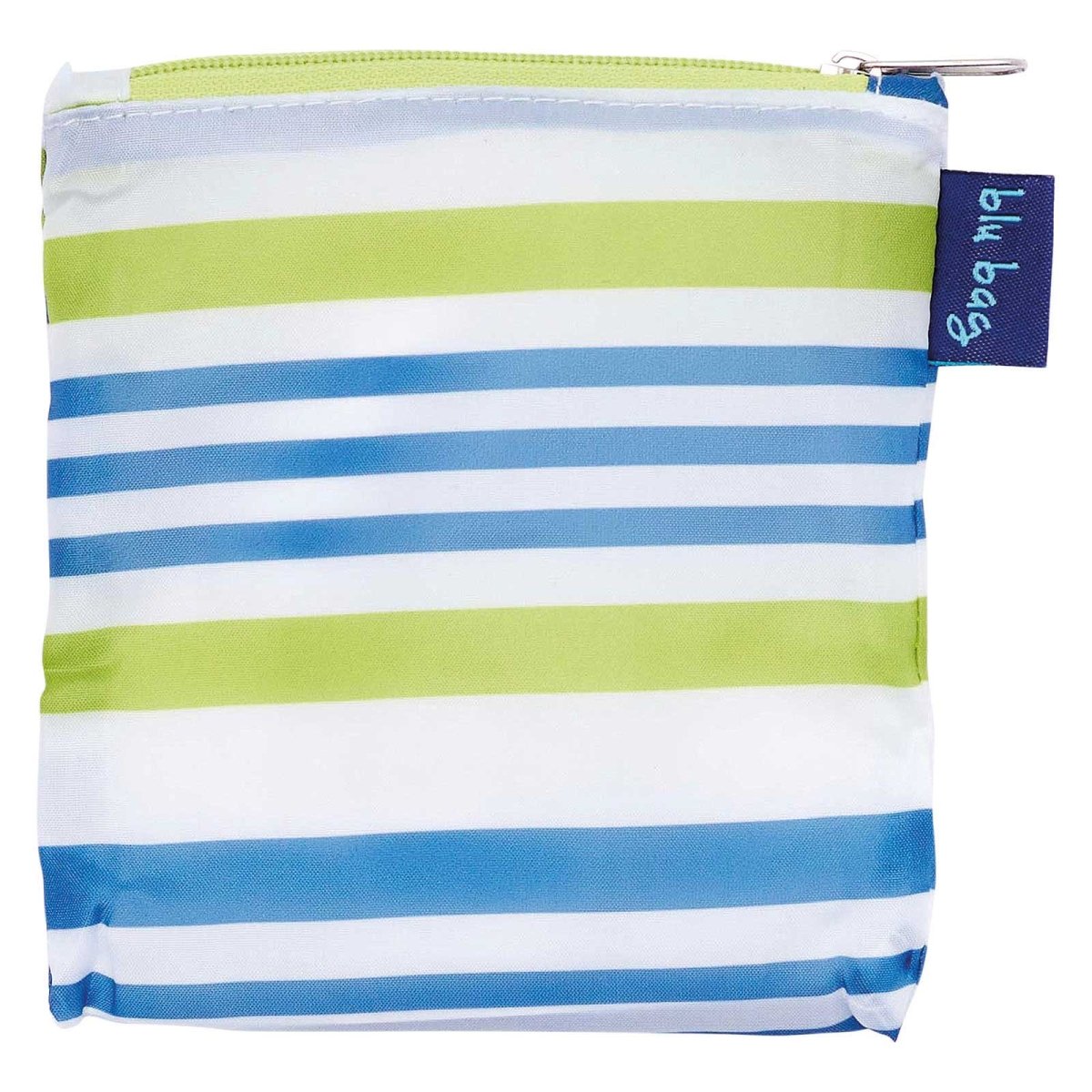 Summer Stripe Blu Bag Reusable Shopping Bag - Machine Washable Reusable Shopping Bag - rockflowerpaper