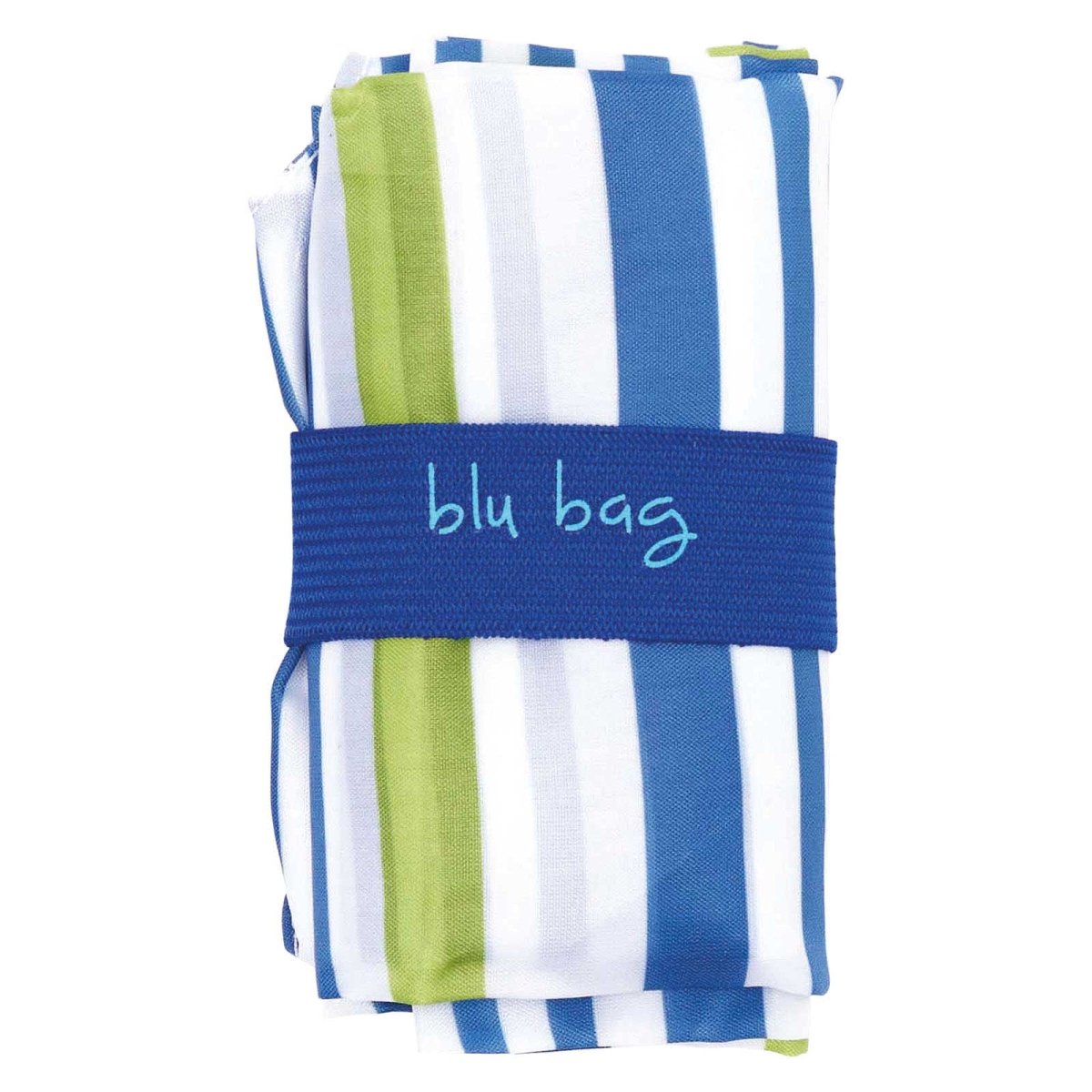 Summer Stripe Blu Bag Reusable Shopping Bag - Machine Washable Reusable Shopping Bag - rockflowerpaper