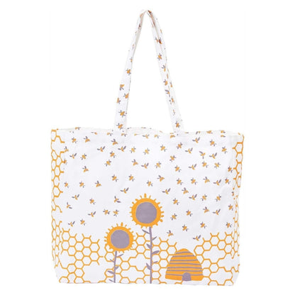 Sunflower And Bees Little Shopper Tote Bag Tote - rockflowerpaper