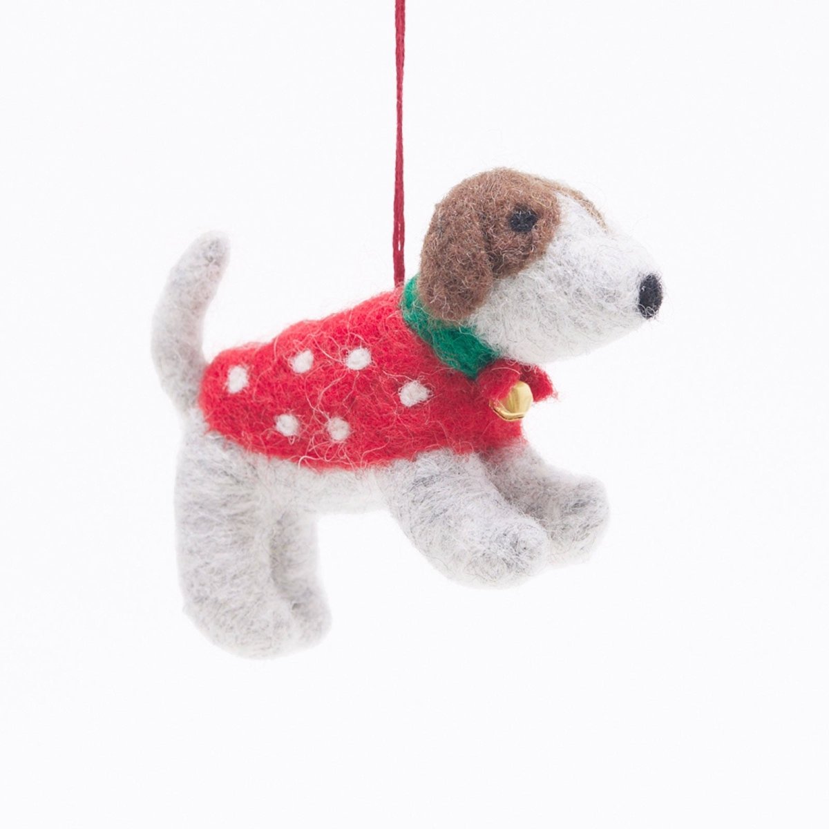 Sweater Dog Felt Ornament Ornament - rockflowerpaper