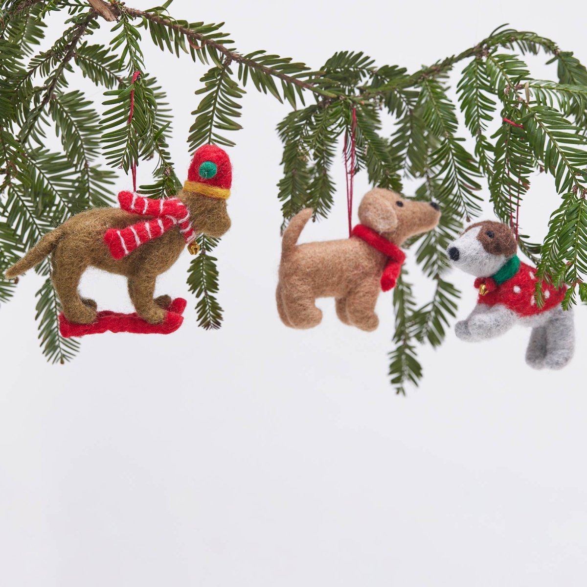 Sweater Dog Felt Ornament Ornament - rockflowerpaper