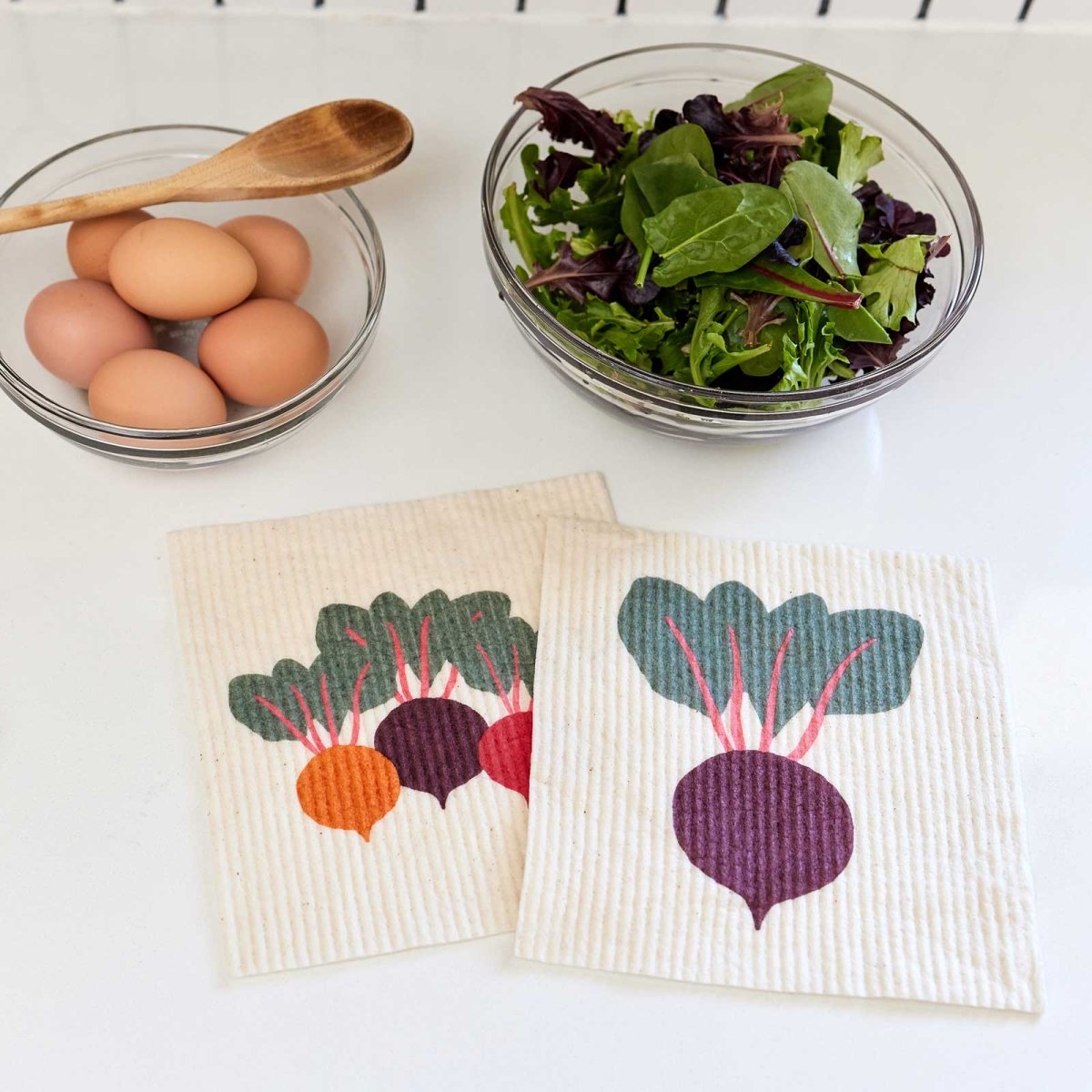 Three Beets Eco - Friendly blu Sponge Cloth - Set of 2 Eco Cloth - rockflowerpaper