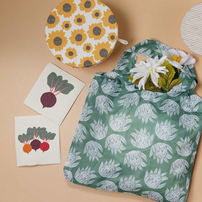 Three Beets Eco - Friendly blu Sponge Cloth - Set of 2 Eco Cloth - rockflowerpaper