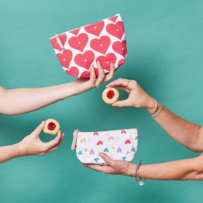 Tossed Hearts Pouch Small Pouch - rockflowerpaper