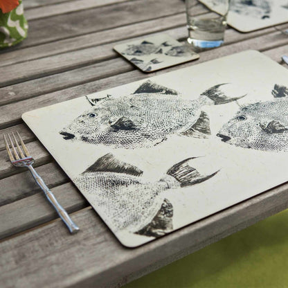 Trigger Fish Art Placemats - Set of 4 Placemat - rockflowerpaper