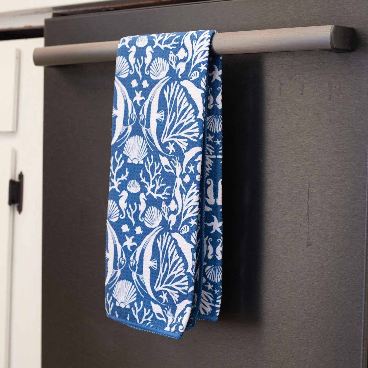 Underwater Sea blu Kitchen Tea Towel Kitchen Towel - rockflowerpaper