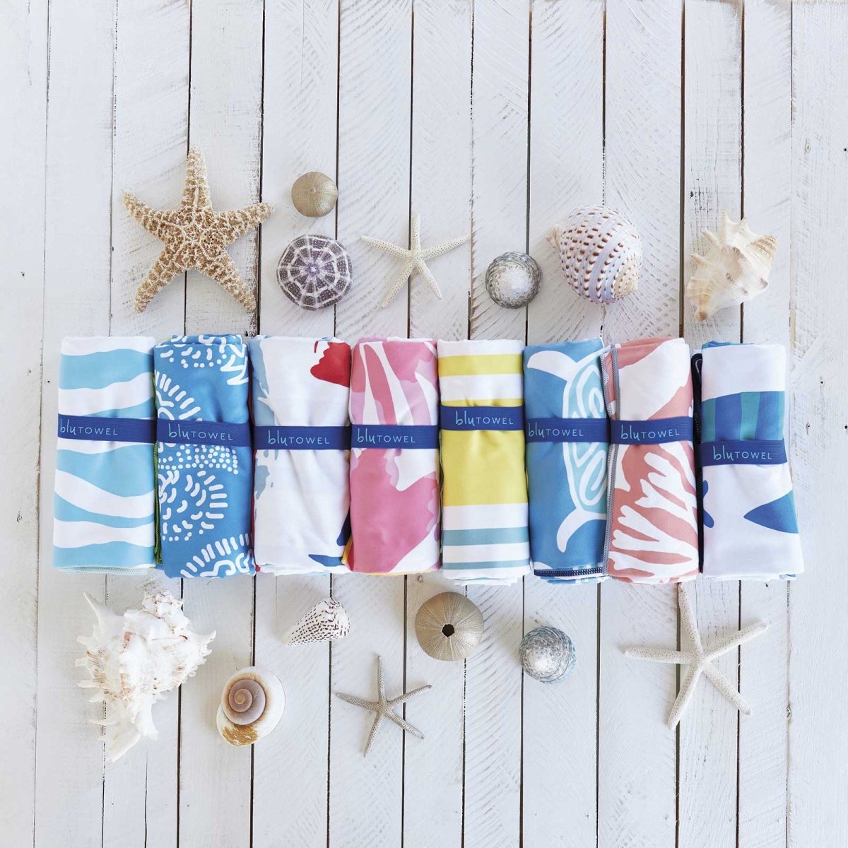 Underwater Sea Coral Reversible Eco Beach Towel Beach Towel - rockflowerpaper