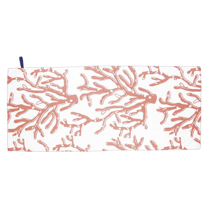 Underwater Sea Coral Reversible Eco Beach Towel Beach Towel - rockflowerpaper