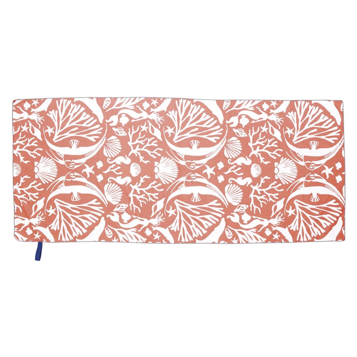 Underwater Sea Coral Reversible Eco Beach Towel Beach Towel - rockflowerpaper