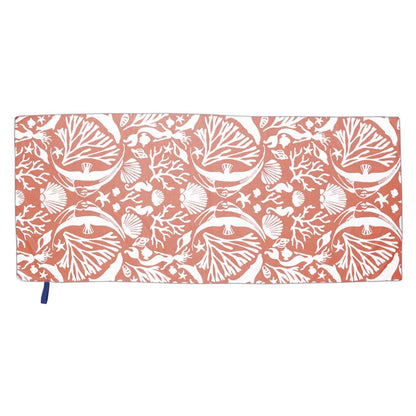 Underwater Sea Coral Reversible Eco Beach Towel Beach Towel - rockflowerpaper
