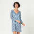 Urchin Navy blu Cotton Beach Shift Swim Cover Up - rockflowerpaper