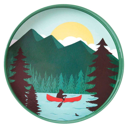 Vacation Lake 15 Inch Round Tray Tray - rockflowerpaper