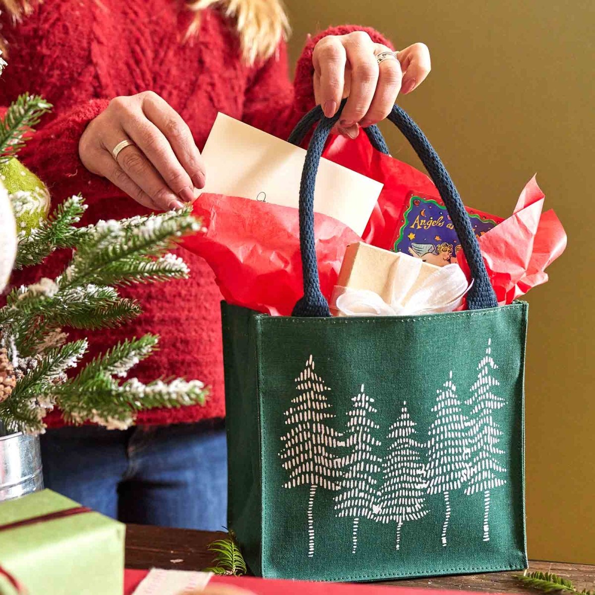 White Forest Itsy Bitsy Gift Bag Gift Bag - rockflowerpaper