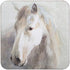 White Horse Square Art Coasters - Set of 4 Coaster - rockflowerpaper